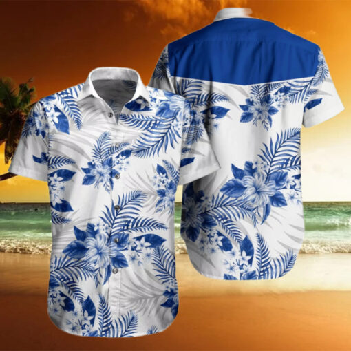 Buffalo Bills Blue Tropical Floral Hawaiian Shirt