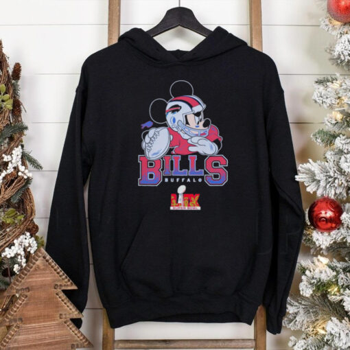Buffalo Bills Junk Food Disney Mickey QB Super Bowl Lix Shirt
