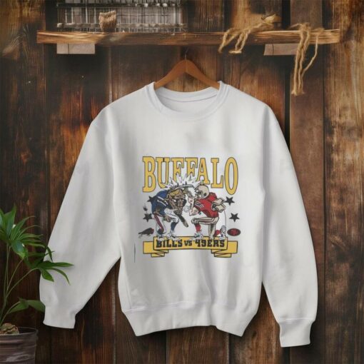 Buffalo Bills vs San Francisco 49ers mashup vintage shirt