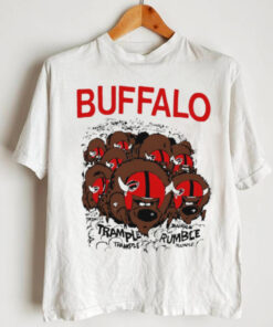 Buffalo Football trample rumble design cartoon vintage shirt
