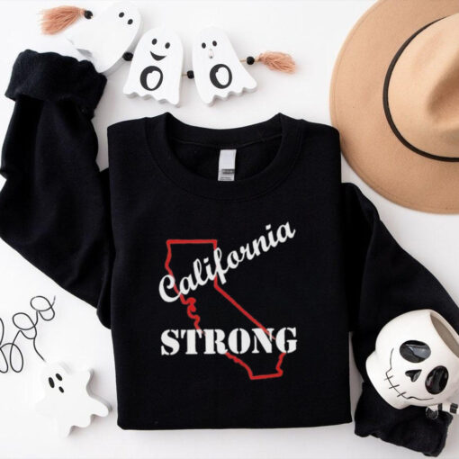 California Strong Map The Pacific Palisade Fire Shirt