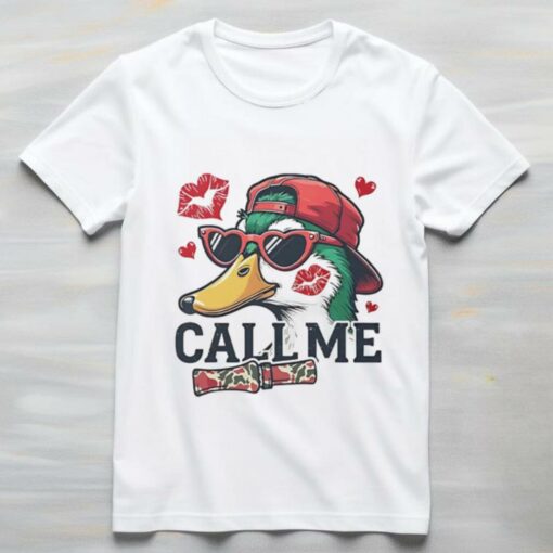 Call me Valentine Mallard Duck shirt