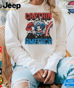Captain America Bustin’ through shirt