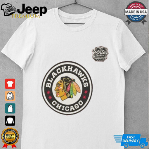 Chicago Hockey 2025 Winter Classic Primary Logo T Shirt