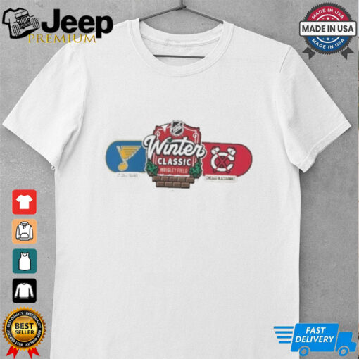 Chicago Hockey vs. St. Louis Hockey 2025 Winter Classic Matchup T Shirt –