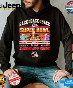Chiefs Back 2 Back 2 Back Super Bowl LIX shirt
