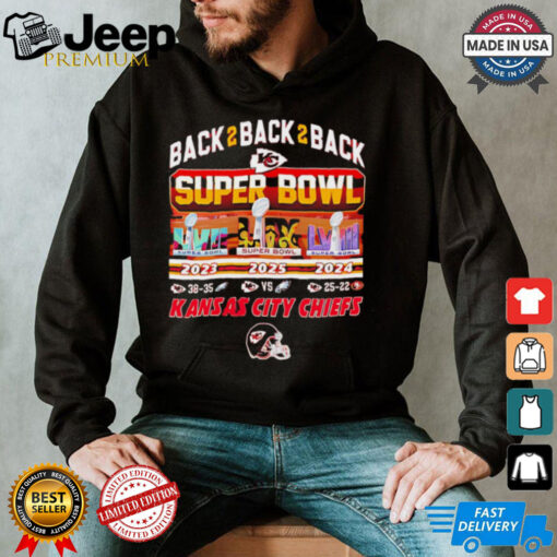 Chiefs Back 2 Back 2 Back Super Bowl LIX shirt