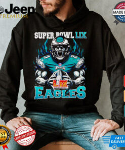 Chiefs vs. Eagles Super Bowl LIX Burning Warrior scream Eagles shirt