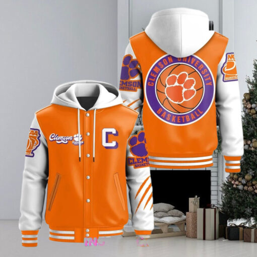 Clemson Tigers Basketball Limited Hooded Varsity Jacket