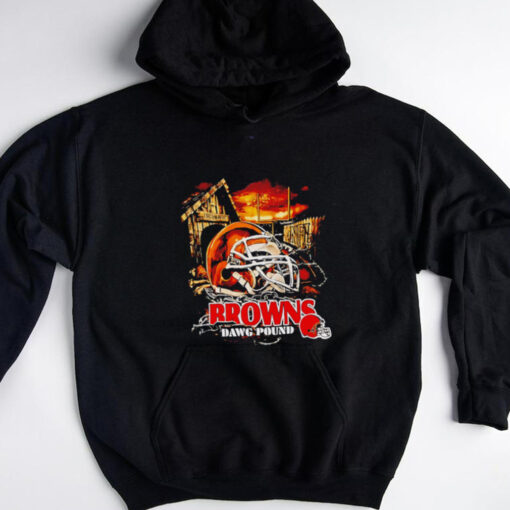 Cleveland Browns Dawg Pound helmet shirt
