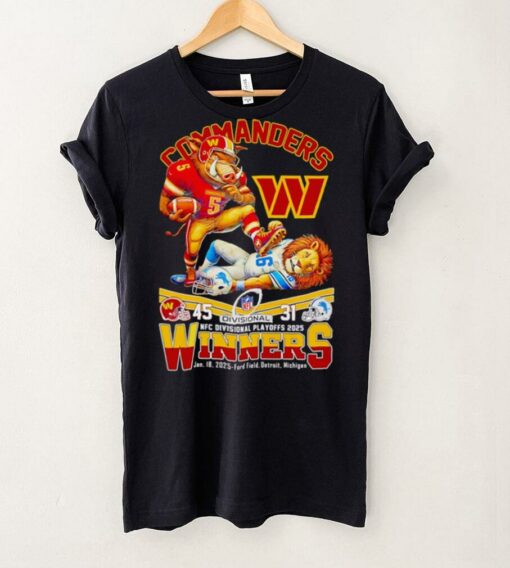 Commanders NFC Divisional Playoffs 2025 winners mascot shirt