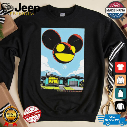 Deadmau5 Gig Poster For Show At The Belly Up Aspen Celebrating The Club 20th Anniversary On January 24 2025 shirt