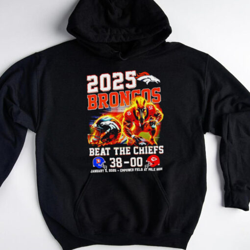 Denver Broncos Beat The Chiefs 2025 score shirt