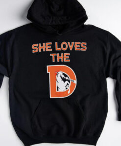 Denver Broncos she loves the D logo shirt