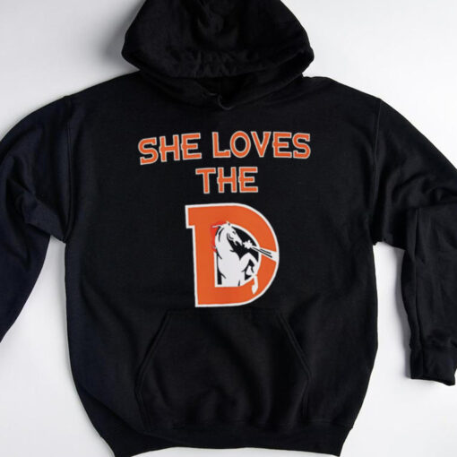 Denver Broncos she loves the D logo shirt