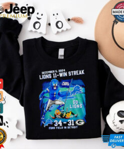 Detroit Lions 11 win streak Champions shirt