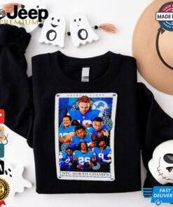 Detroit Lions 2024 NFC North Division Champions card shirt