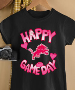 Detroit Lions Happy Gameday Valentines Day shirt