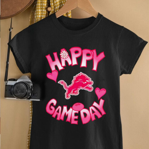 Detroit Lions Happy Gameday Valentines Day shirt