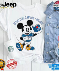 Detroit Lions Is My Love Language Disney Mickey shirt