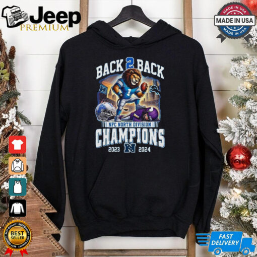 Detroit Lions NFC North Division Champions Back To Back 2023 2024 T Shirt