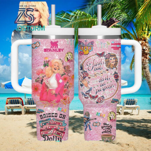 Dolly Parton Raised On 40 oz Stanley Tumbler