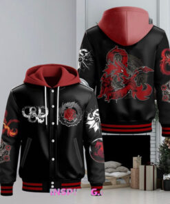 Dungeon & Dragons Special Edition Hooded Varsity Jacket – Official Dungeons & Dragons Merchandise, RPG Fan Apparel, Limited Edition Hooded Varsity Jacket