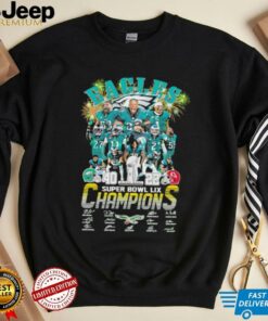 Eagles Super Bowl LIX Champions signatures shirt