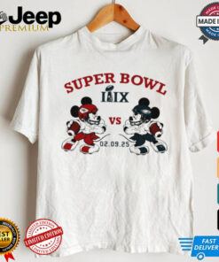 Eagles vs Chiefs Mickey Mouse Super Bowl LIX 2025 shirt