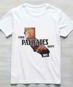 Fire Palisades Dept Support LA Wildfire Relief T Shirt