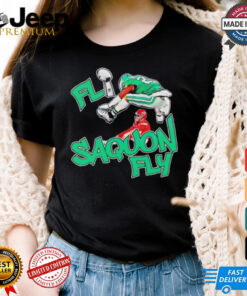 Fly Saquon Fly Eagles Saquon Barkley Super Bowl Lix Parody shirt