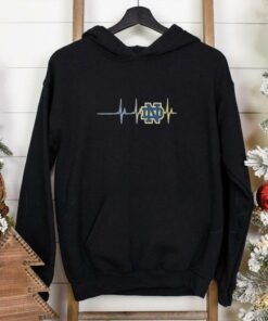 Funny Heartbeat X Notre Dame Fighting Irish Football Shirt