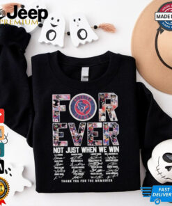 Funny Houston Texans Forever Not Just When We Win Thank You For The Memories Signatures Shirt