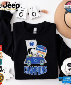 Funny Peanuts Snoopy and Woodstock Penn State Nittany Lions 2025 Capital One Orange Bowl Champions Shirt