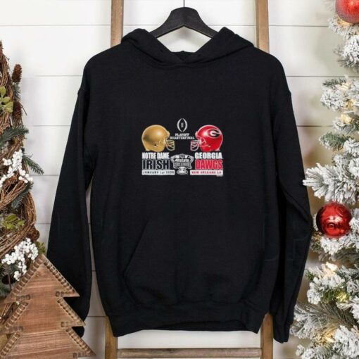 Georgia Dawgs Vs Notre Dame Irish 2025 Sugar Bowl Bound Match Up Shirt