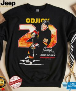 Gino Odjick Vancouver Hockey Throwback Signature shirt