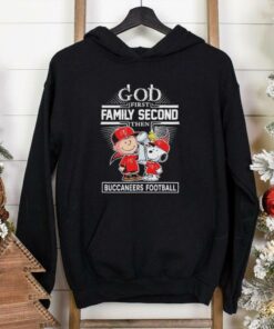 God First Family Second Then Tampa Bay Buccaneers Football X The Peanuts Shirt