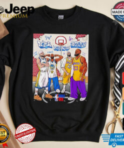 Golden State Warriors vs Los Angeles Lakers NBA rivals week cartoon shirt