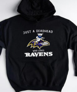 Grateful Dead Just A Deadhead Who Loves Baltimore Ravens Shirt