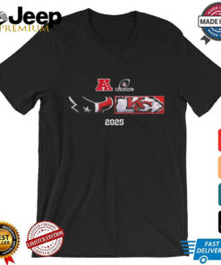 Houston Texans And Kansas City Chiefs Matchup 2025 AFC Divisional Round Head To Head Logo Unisex Shirt
