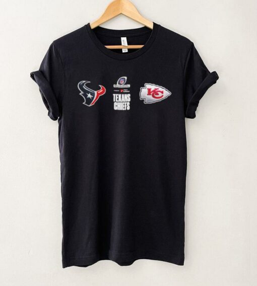 Houston Texans And Kansas City Chiefs Matchup 2025 AFC Divisional Round Head To Head Official Logo Teams shirt