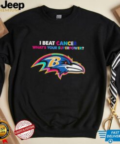 I beat cancer what’s your superpower Baltimore Ravens shirt