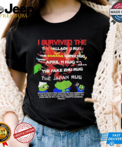 I survived the palladdies rug the banana sniper rug april 11 rug shirt