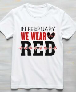 In February We Wear Red shirt