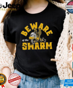 Iowa Hawkeye Beware Of The Swarm Arm Mascot T shirts