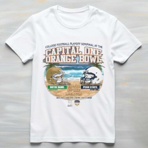 Irish Vs Lions Battle By The Beach CFP Orange Bowl 2025 Shirt