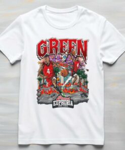 Jalen Green #4 Houston Rockets Basketball flames comic shirt