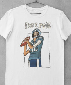 Jared Thomas Goff Detroit Lions football player art shirt