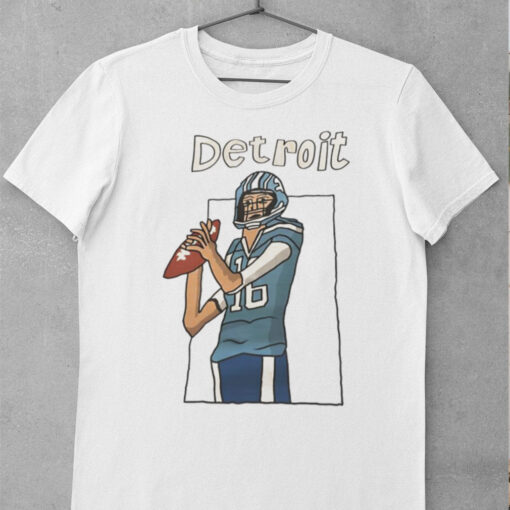Jared Thomas Goff Detroit Lions football player art shirt