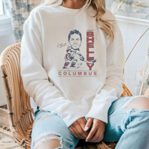 Jody Shelley Columbus Blue Jackets Signature T shirts
